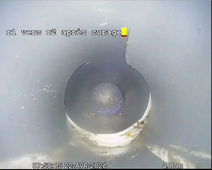 Canalisation contrôlée après intervention et diagnostic vidéo par VRDTECH